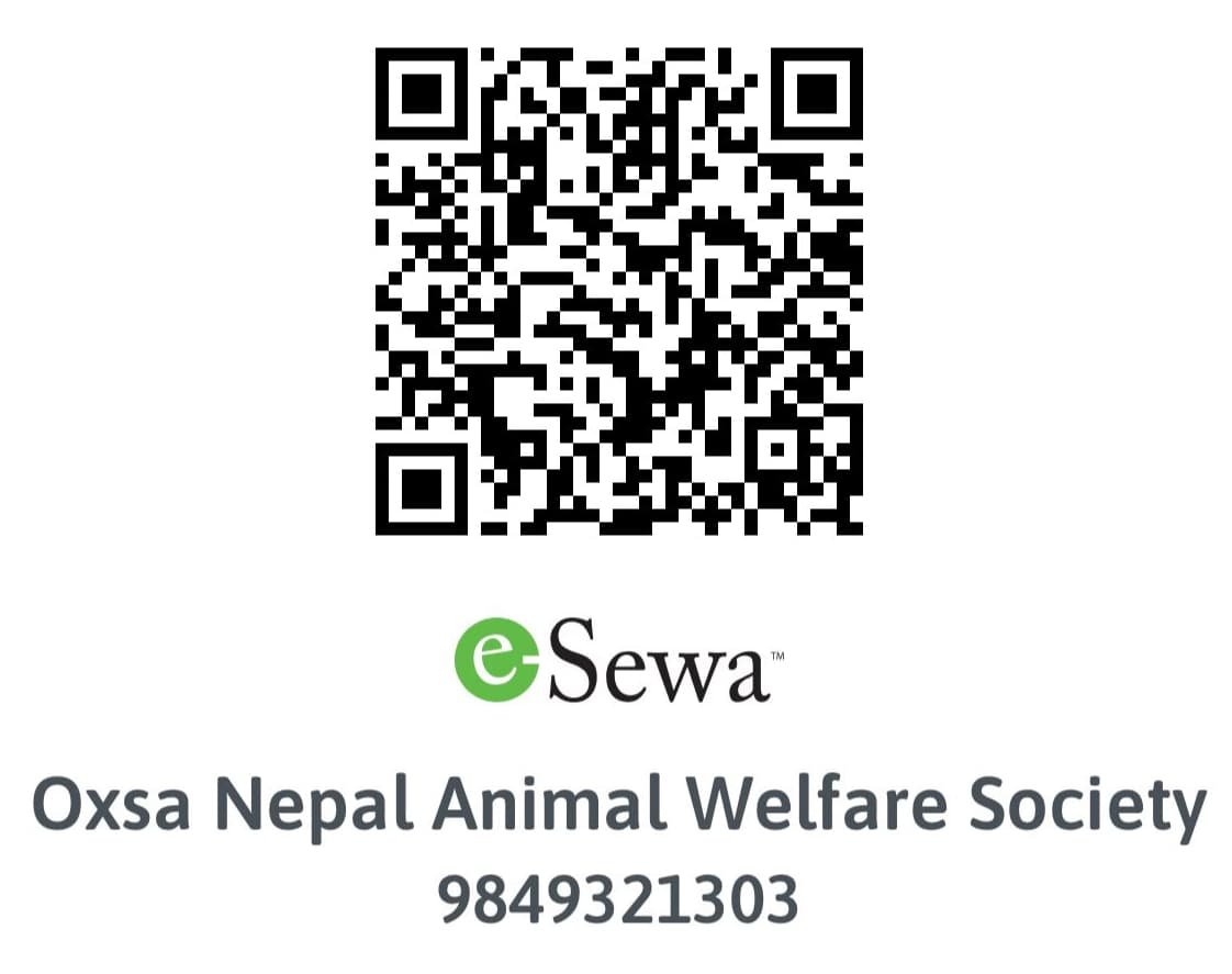 eSewa QR code for Oxsa Nepal Animal Welfare Society